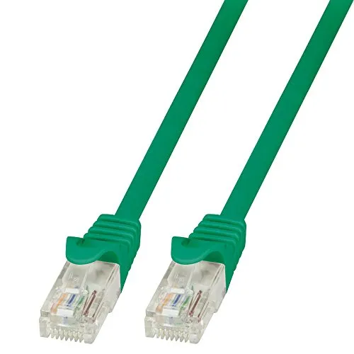 BIGtec LAN Kabel 0,5m Netzwerkkabel Ethernet Internet Patchkabel CAT.6 grün Gigabit für Netzwerke Modem Router Switch 2 x RJ45 kompatibel zu CAT.5 CAT.6a CAT.7 Stecker