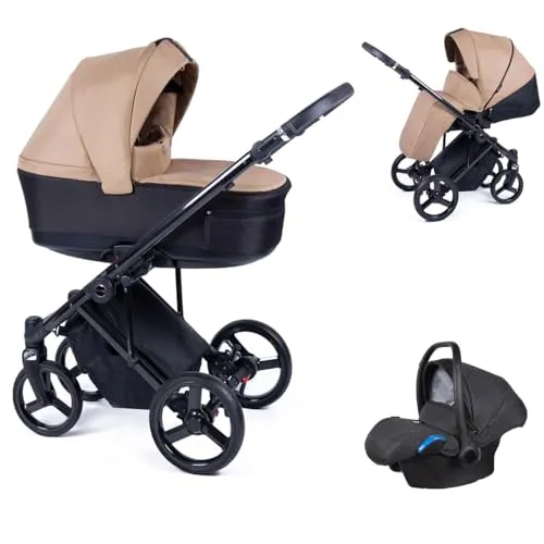 Kinderwagen-Set 4 in 1 Fado inkl. Sportsitz und Autositz - 15 Teile - in 10 Designs