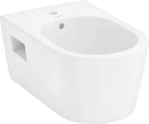 hansgrohe EluPura Original S Wandbidet, 1 Hahnloch, mit Überlauf, SmartClean,