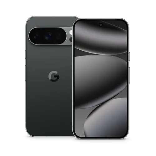 Google Pixel 10 Pro – Android-Smartphone ohne SIM-Lock, mit Gemini, Dreifach-Rückkamerasystem, mehr als 24 Stunden Akkulaufzeit und 6,3 Zoll großem Super Actua-Display – Obsidian, 1TB
