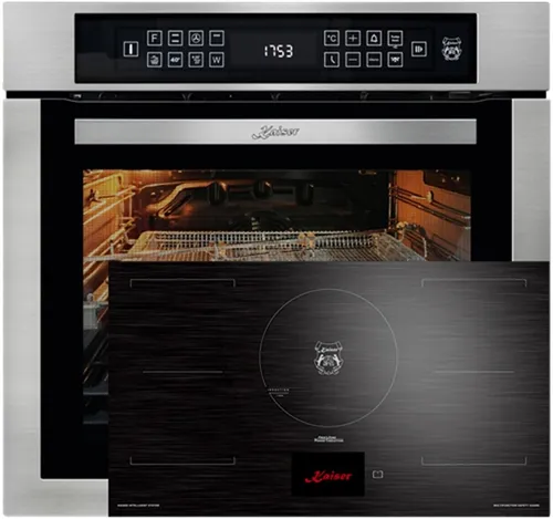 Kaiser Herd Set Einbaubackofen 60cm EH 6306 RN+Induktionskochfeld 90cm KCT 9140
