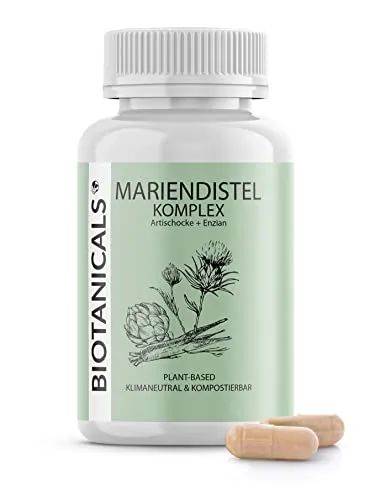 Biotanicals Mariendistel-Komplex Kapseln mit Artischocke und Enzian