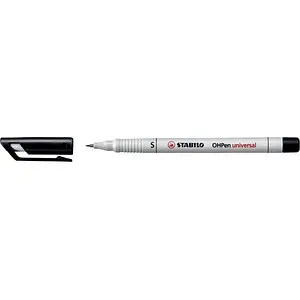 STABILO OHPen universal Folienstifte schwarz 0,4 mm non-permanent, 10 St.