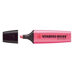 Stabilo Boss Highlighter - Rosa, der Design-Klassiker mit Anti-Dry-Out Technology für 4 Stunden Schreibvergnügen