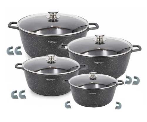 tlg Kochtopf Set Topf Induktion Anti Haft 20-24-28-32cm Geschirrset 8