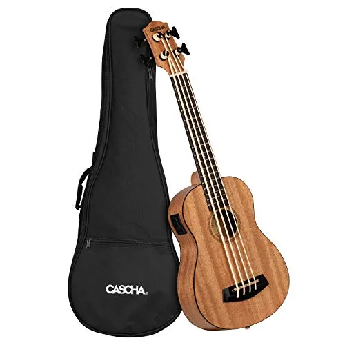 Cascha HH 2175 Electro-Acoustic Bass Ukulele
