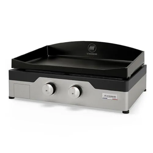 Gas-Plancha 5400 W - Emaillierte Gusseisenplatte 60 x 40 cm - Grills: Hochwertige Gas-Plancha mit emaillierter Gusseisenplatte für perfektes Anbraten, ideal für gesundes Kochen. Langlebiges Design mit lebenslanger Garantie.