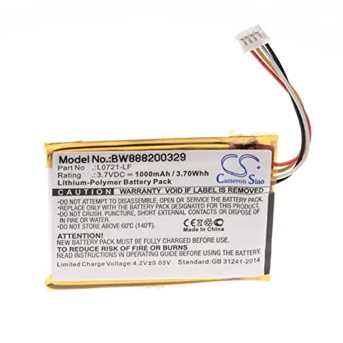 vhbw Akku kompatibel mit JBL Clip 3AN, 3SAND, 3 Lautsprecher Boxen Speaker (900mAh, 3,7V, Li-Polymer)