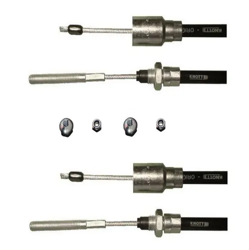 Knott Bremsseil 33921-1.07 - 2 x 830 mm für Autoanhänger - Autoanhänger Bremsseil 33921-1.07, Hüllenlänge 830 mm, ideal geeignet für viele Radbremsen von Knott und anderen Herstellern, sorgt für optimale Sicherheit beim Bremsen.