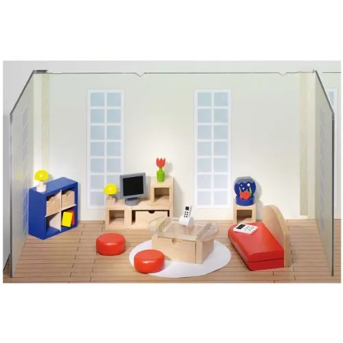 Goki 51749 - Puppenmöbel Wohnzimmer