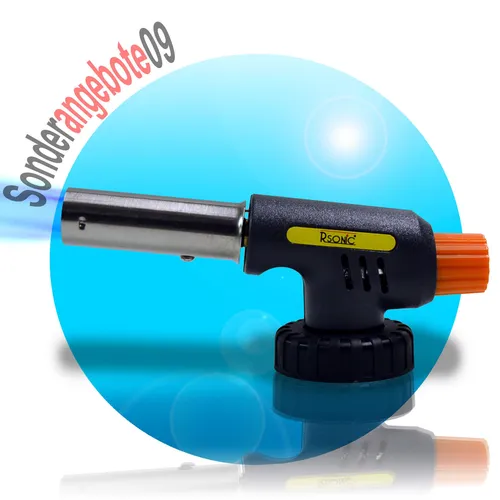 Bunsenbrenner Double 2in1 Flammspritzpistole - Löt- & Schweißgeräte, vielseitige Verwendung als Flammspritzpistole mit 1000W Leistung, inklusive 1x Ersatzgaskartusche für sofortige Einsatzbereitschaft.