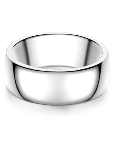 Männerglanz Herren Ring aus 925/- Sterling Silber rhodiniert Bandring