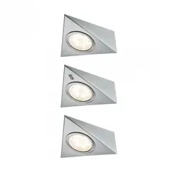 Paulmann LED-Aufbauleuchte 3er Set mit PIR-Sensor - Schrankbeleuchtung mit fest eingebauten 8.4W LEDs, ideal für Küchen und Bäder. Berührungsfreies An- und Ausschalten durch PIR-Sensor für mehr Komfort und Sicherheit.