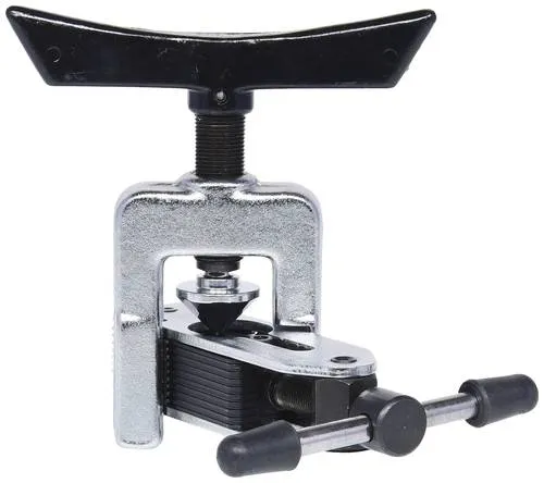 KS Tools 122.0525 Universal-Bördelgerät mit Schnellspannvorrichtung - Handy-Kfz-Zubehörkits, robustes Design mit Schnellspannvorrichtung für präzise und schnelle Arbeiten an Fahrzeugleitungen.