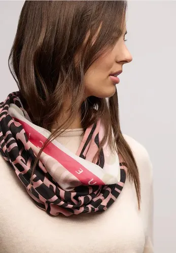 STREET ONE 573013 Loop Schal 37375 aprocot grafisches Muster softe Modalqualität