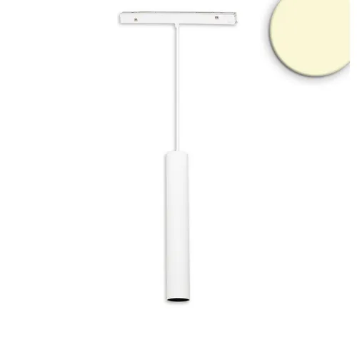 ISOLED Track48 Hängeleuchte Pipe weiß 15W - Lichtsysteme mit dimmbarer DALI-Technik, ideal für Esszimmer und Wohnräume, 950lm bei 3000K für warmes Licht und lange Lebensdauer von 38.000h.