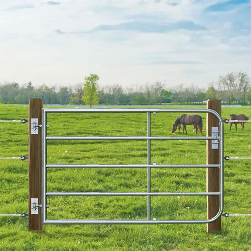 Weidetor VOSS.farming 1,05-1,7m 90cm Montageset Weide Tor Weidezaun Gatter Pferd