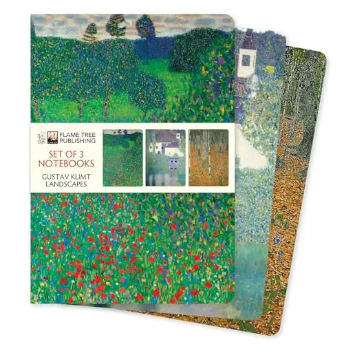 Dreier Set DIN-A5-Format-Notizbücher: Gustav Klimt, Landschaften: Unser beliebten DIN-A5-Format-Notizbücher im 3er-Pack mit flexiblen, künstlerisch ... (3er-Sets DIN-A5-Format-Notizbücher)