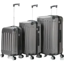 Reisekoffer Koffer 3 tlg Hartschale Trolley Set