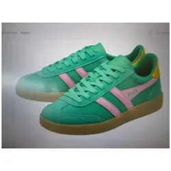 Gola Viper Sneaker Women jade/candy/sun/gum (NK) 5 - Freizeitschuhe & Sneaker für Damen, stilvolle Hommage an das ikonische Design von 1976 mit luxuriösem Wildleder-Look und optimalem Tragekomfort.