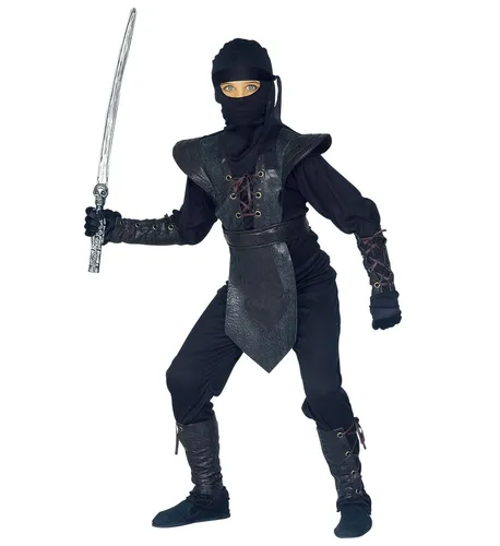 Ninja Master Kostüm Verkleidung Karneval Armatur Maske Set Größe 128 5-7 years