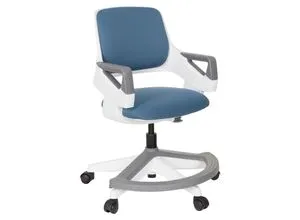 hjh OFFICE Kinder- und Jugendstuhl Kid Flex - Bürostuhl für Kinder und Jugendliche, mitwachsend durch verstellbare Rückenlehne und Fußablage, ideal für sicheres Sitzen und Ergonomie.