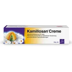Kamillosan Creme: Wundcreme gegen Neurodermitis und Ekzeme - Arzneimittel zur Linderung von Hautentzündungen. Kamillosan Creme fördert die Wundheilung und ist ideal zur Nachbehandlung nach Kortikoid-Therapien.