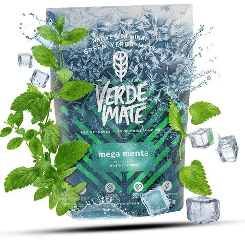 Mate Tee Verde Mate Mega Menta Yerba Mate Grüne Ohne Staub Ungeräuchert 500 g