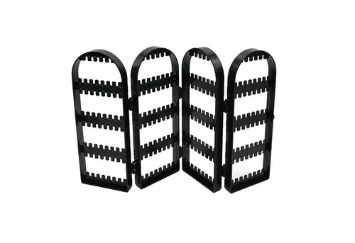 HAC24 Schmuckständer Ohrring Organizer Ohrringhalter Ohrringständer (1 St), Paravent klappbar 44 x 29 cm schwarz