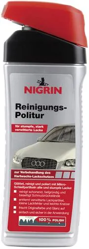 Nigrin 72950 Autopolitur 500ml - Autopflege & Motorradpflege, reinigt porentief und glättet feine Kratzer, bringt den Lack zurück zu ursprünglicher Farbtiefe und Glanz.