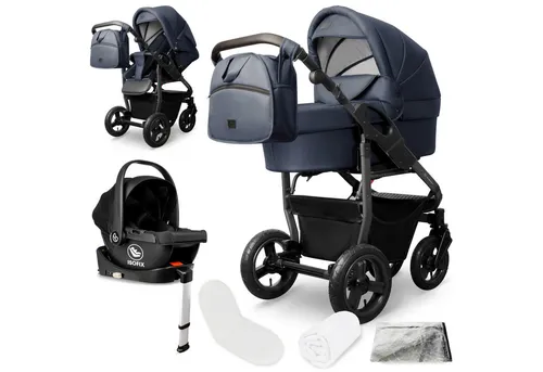 Kinderwagen Blau von Bergsteiger