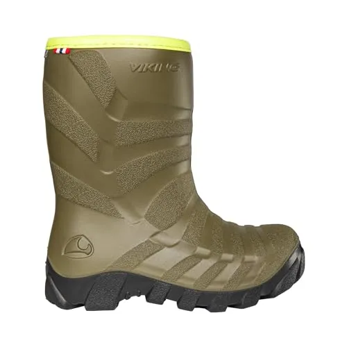 Viking Ultra Warm Kinderstiefel khaki/black (6102) 37 - Kinder Stiefel für den Winter, entwickelt für Temperaturen bis -20 °C mit leichtem Gewicht und extra Zehenverstärkung für maximalen Komfort und Schutz.
