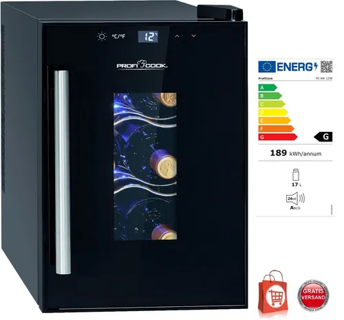 ProfiCook® Weinkühlschrank für 6 Flaschen