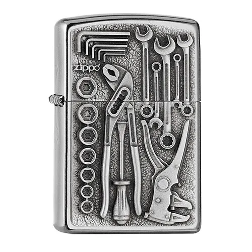ZIPPO Sturmfeuerzeug Toolbox Emblem in silber von Zippo GmbH