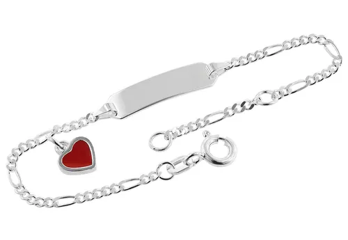 TRENDOR Schmuck Gravur-Armband für Kinder 925 Silber 14/12 cm 39528