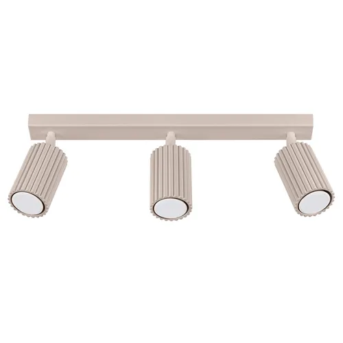 Sollux Lighting Deckenleuchte KARBON 3L taupe 3xGU10