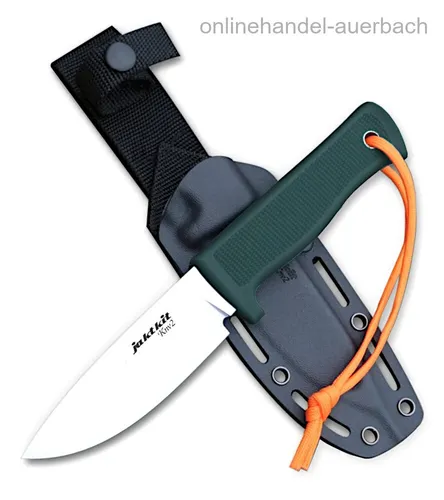 Jaktkit Knv2 VG10 Cobalt Jagdmesser - Hochwertiges Jagdmesser aus VG10 Stahl mit ergonomischem TPE Griff und robuster Kydexscheide, ideal für Jagd und Outdoor-Aktivitäten.