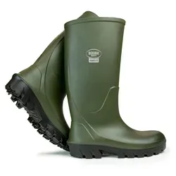 Bekina Boots StepliteS FlexGrip Stiefel O4 grün/schwarz Größe 42 - Hochwertige Stiefel für den professionellen Einsatz in der Landwirtschaft, kälteisolierend bis -30°C, leicht zu reinigen und mit optimalem Schutz gegen Schmutz und Wasser.