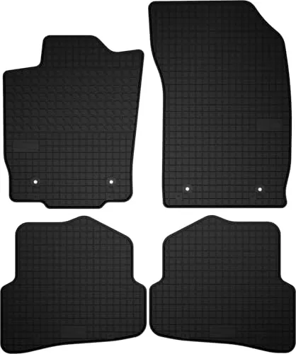 Wielganizator Automatten-Set – Passend für Audi A1 8X (2010-2018) – Gummimatten – Autozubehör – Auto Fußmatten – 4-teilig – Schwarz