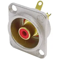 NEUTRIK NF2D-0 - Cinch-Einbaubuchse, Farbcodierung schwarz, vergoldete Kontakte