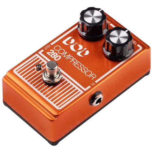 Digitech DOD Compressor 280 - Legendäres Analog Compressor Pedal - Gitarren-Kompressoren; Wiederauflage des legendären DOD Pedals mit True Bypass, verbesserten Komponenten und leichtem Aluminium Gehäuse für erstklassigen Sound.