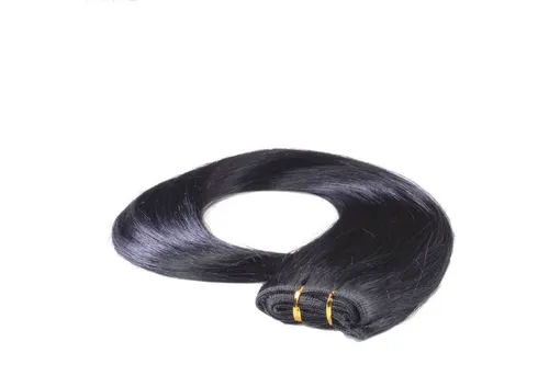 hair2heart Echthaar-Extension Glatte Echthaartresse #2/0 Schwarz 60cm