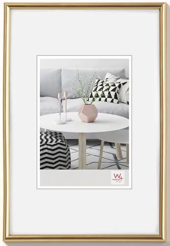 Walther Design Bilderrahmen Gold 60 x 90 cm in gold von walther design