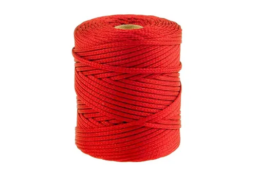 maDDma Seil 100m Polyester-Schnur Kordel 4mm, intensiv rot