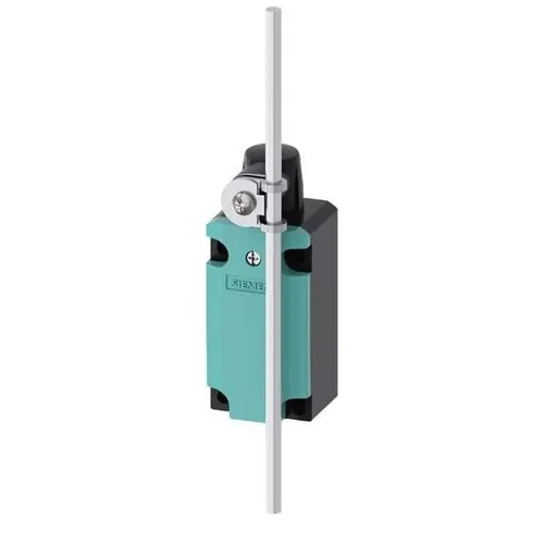 Siemens Positionsschalter Stangenhebel Alu 3SE5112-0CH80 - Metall Positionsschalter mit 200 mm Stangenhebel für präzise Lageerfassung und Sicherheitsüberwachung, ideal für industrielle Anwendungen, IP65 Schutzart.