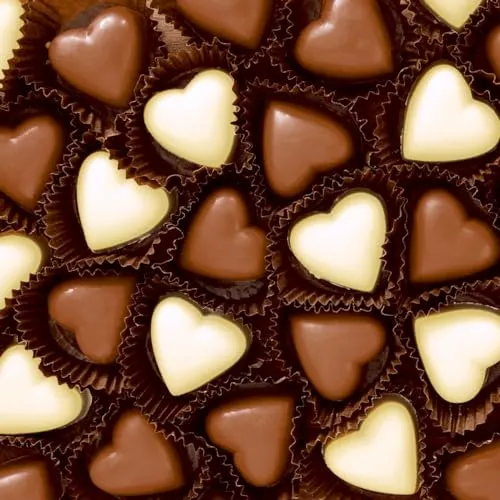 Servietten Essen Schokoladenherzen als Tischdeko. Papierservietten mit Motiv. Auch für Decoupage und Serviettentechnik 33x33cm 20