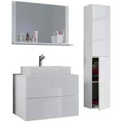 VCM my bath Badmöbel-Set Lendas L 915207 - Sonstige Badezimmermöbel mit elegantem Design, 4-teilig und viel Stauraum für Ihre Badutensilien - ideal für eine Wohlfühl-Oase im Badezimmer.