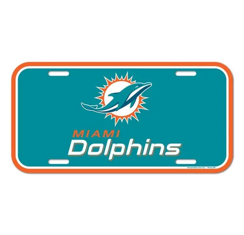 WinCraft Schmuckset NFL Kennzeichenschild Miami Dolphins