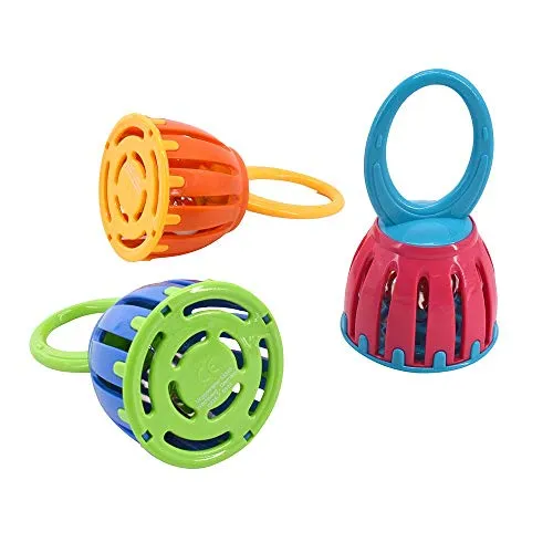 Voggenreiter Voggenreiter_0938-7 938 Musik für Kleine Baby Glöckchen Klangspielzeug Glöckchenspiel Greifling Instrument für Mädchen und Jungen (12 cm, unbedenklicher Kunststoff, 1 Stück), bunt