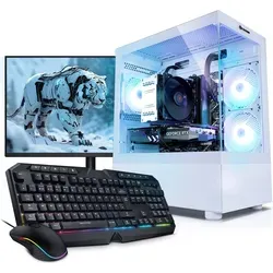 Kiebel Invader XS 12 Gaming-PC-Komplettsystem - PC-System mit Intel Core i5-12400F, RTX 3050 und 16 GB RAM. Beeindruckende ARGB-Beleuchtung und vorinstalliertes Windows 11 für sofortige Gaming-Leistung.